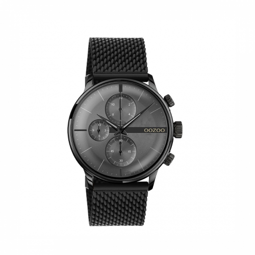 OOZOO Timepieces Black Metal Bracelet