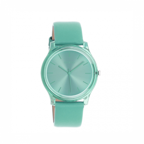 OOZOO Timepieces Green Leather Strap 