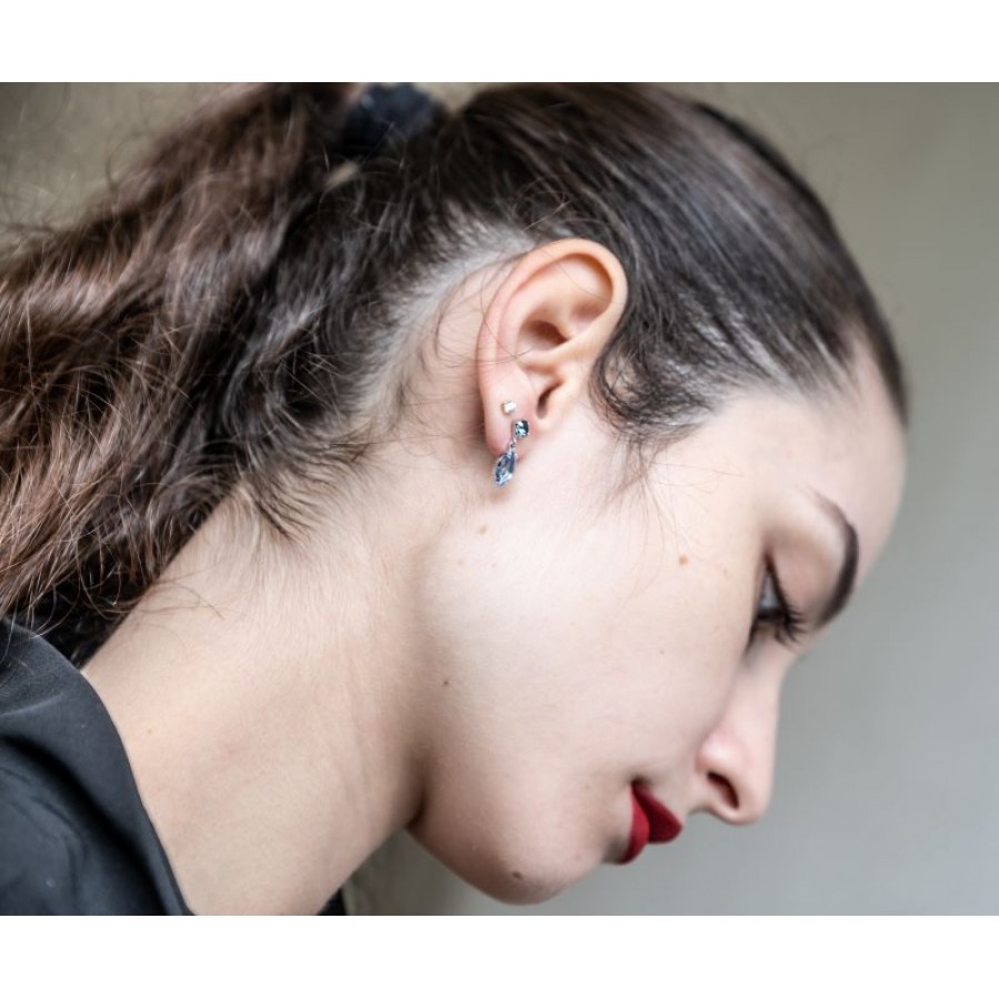 Σκουλαρίκια Victoria Cruz από ασήμι 