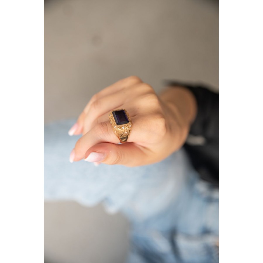 Rebecca δαχτυλίδι Manhattan από ανοξείδωτο ατσάλι