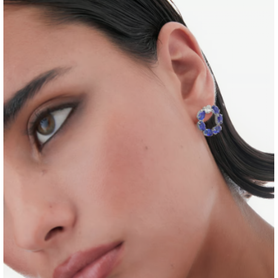 Σκουλαρίκια Victoria Cruz από ασήμι
