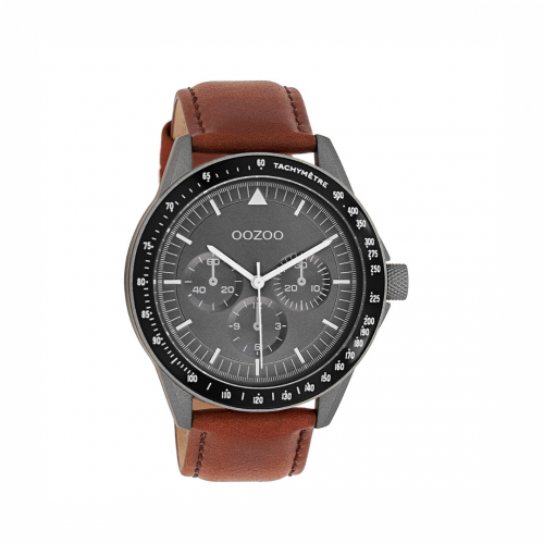 OOZOO Timepieces Collection Βrown Leather Strap