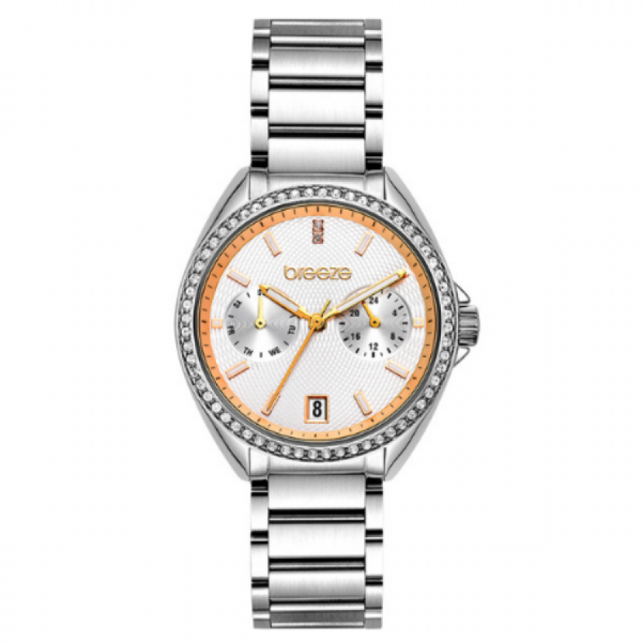 BREEZE Royalisse Crystals Silver Stainless Steel Γυναικεία