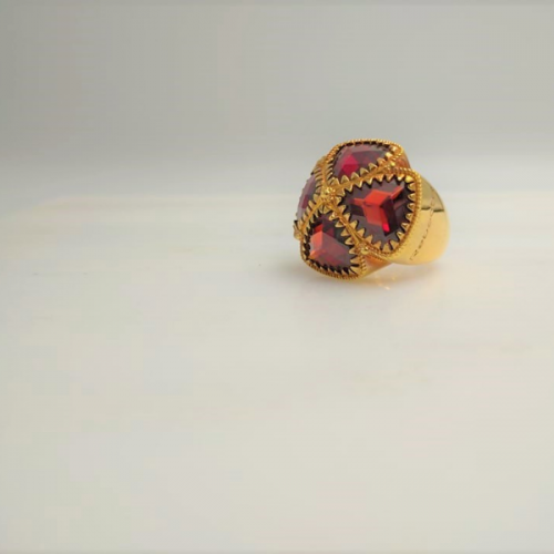 Rebecca δαχτυλίδι από ατσάλι με πέτρες