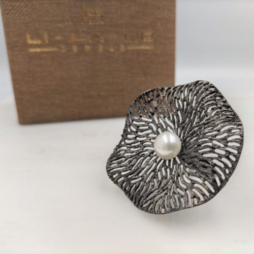 LiLALO Δαχτυλίδι από ασήμι με μαργαριτάρι