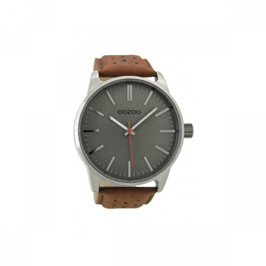  OOZOO Timepieces Leather Strap Ανδρικά