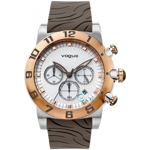 Ρολόι Vogue Allure Chronograph Brown Rubber Strap  
